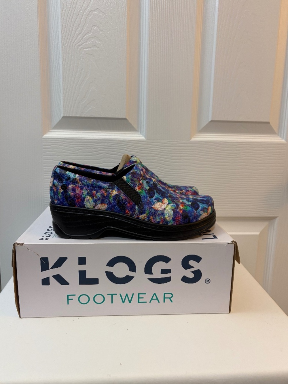 Klogs Naples Papillion Butterfly Women's 10 M Slip Resistant Work Clogs NIB